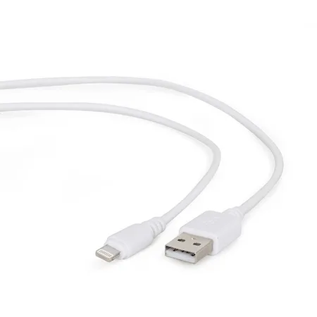 Gembird USB 2,0 kabal sync and charging iPhone, white, 1m, CC-USB2-AMLM-W-1M