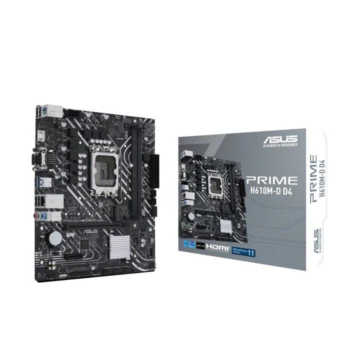 Asus MB PRIME H610M-D D4Intel H610, LGA17002xDDR4, VGA, HDMI, mATX