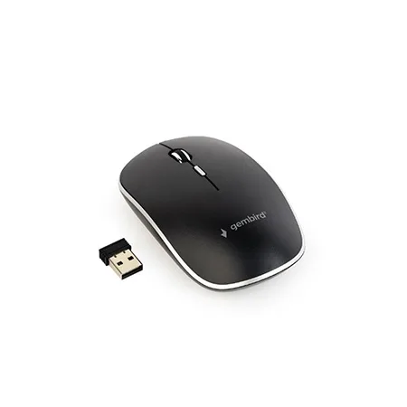 Miš GEMBIRD MUSW-4B-01, wireless, optical, black, up to 1600 dpi
