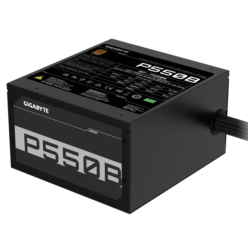 Gigabyte PSU 550W 80+ bronze6xSATA, 2xPCIe 6+2 Pin, 3x4Pin, 1xFloppy
