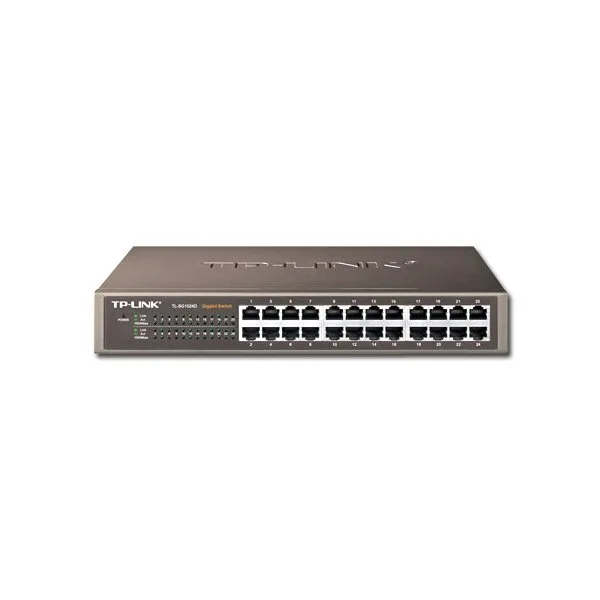 Switch TP-Link TL-SG1024D 24-port Gigabit Desktop/Rachmount Switch, 24 10/100/1000M RJ45 ports
