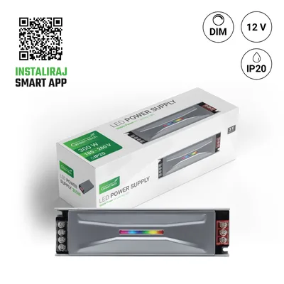 Green TECH LED napajanje+ Kontroler SMART 300W, 12V, IP20