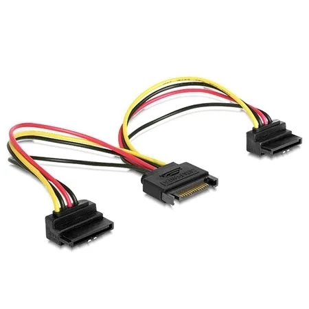 Gembird Kabl napojni interni, SATA to 2x SATA 90 stepeni CC-SATAM2F-02 15cm power cable