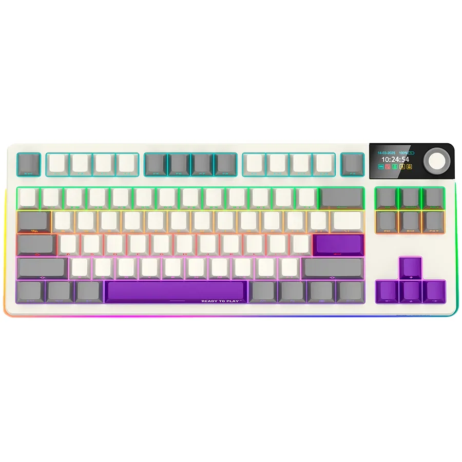 Lorgar KBP70TKLW, Wireless TKL Mechanical Gaming Keyboard Pro, Beige, EN layout