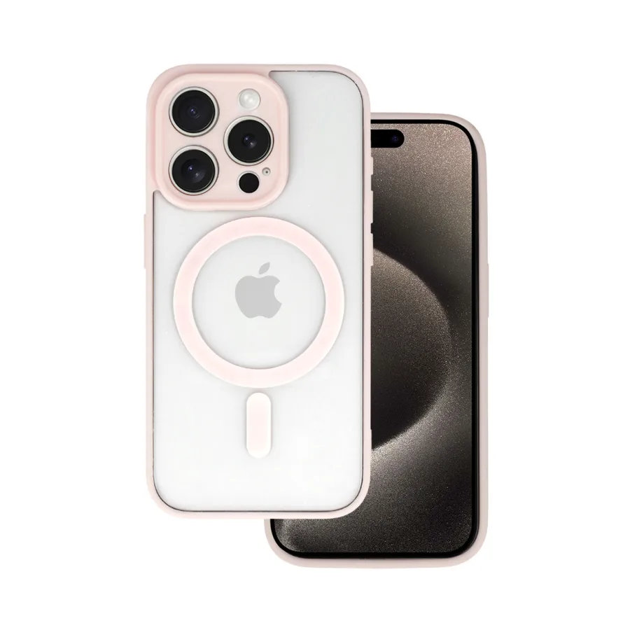 Apple ZAŠTITNA MASKA AKRILNE BOJE ZA IPHONE 15 SVIJETLO ROZE