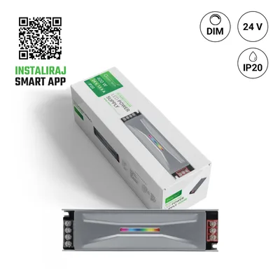 Green TECH LED napajanje+ Kontroler SMART 400W, 24V, IP20
