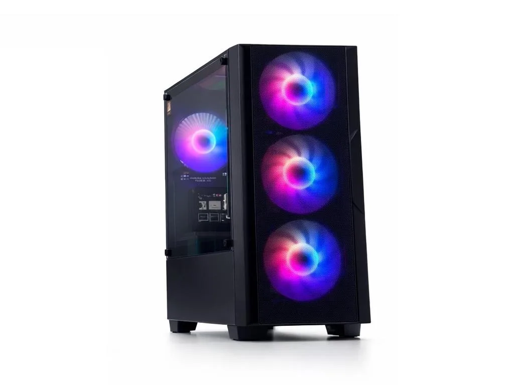 Igmax DarkFlash AIGO C195 Case4xARGB, Mesh, MicroATX280mm VGA, 240mm Radiator, 2xUSB