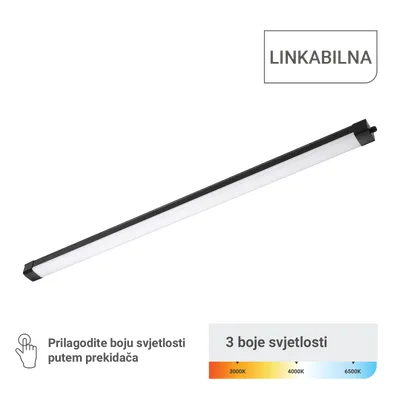 Green TECH LED vodotijesna svjetiljka linkabilna, 3CCT, 70W, IP65, crna