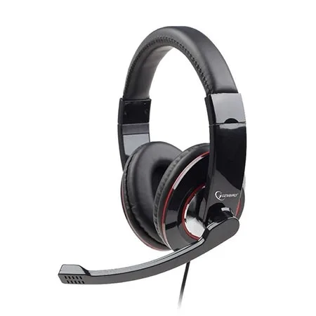 Slušalice sa mikrofonom GEMBIRD MHS-U-001 USB, glossy black color