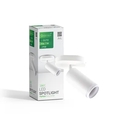 Green TECH LED spot svjetiljka GU10 X 1 kom, bijela boja