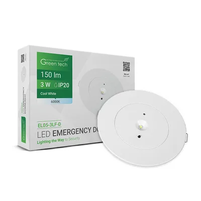 Green TECH LED svjetiljka za nužnu rasvjetu 3W, 6000K