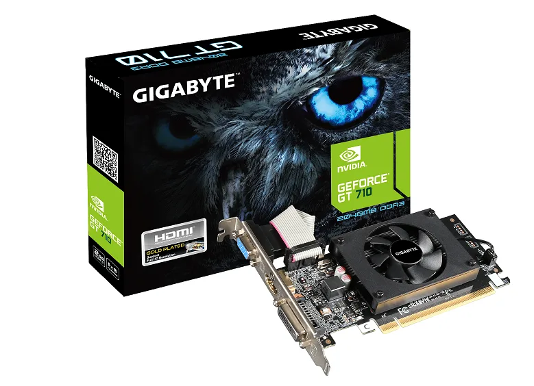 Gigabyte VGA GV-N710D3-2GL 2.0nVidia GeForce GT 7102GB DDR3 64bit, VGA, DVI, HDMI