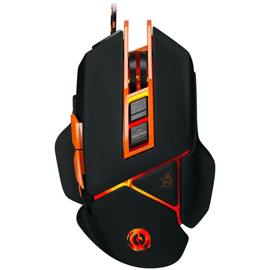 Canyon Optical gaming mouse, adjustable DPI setting 800/1000/1200/1600/2400/3200/4800/6400, LED backlight