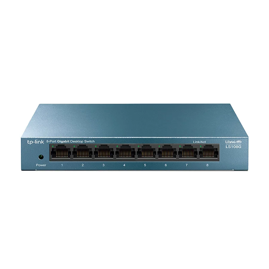 TP Link Switch LS108G LiteWave 8-portni gigabitni stoni prekidač, 8 gigabitnih RJ45 portova