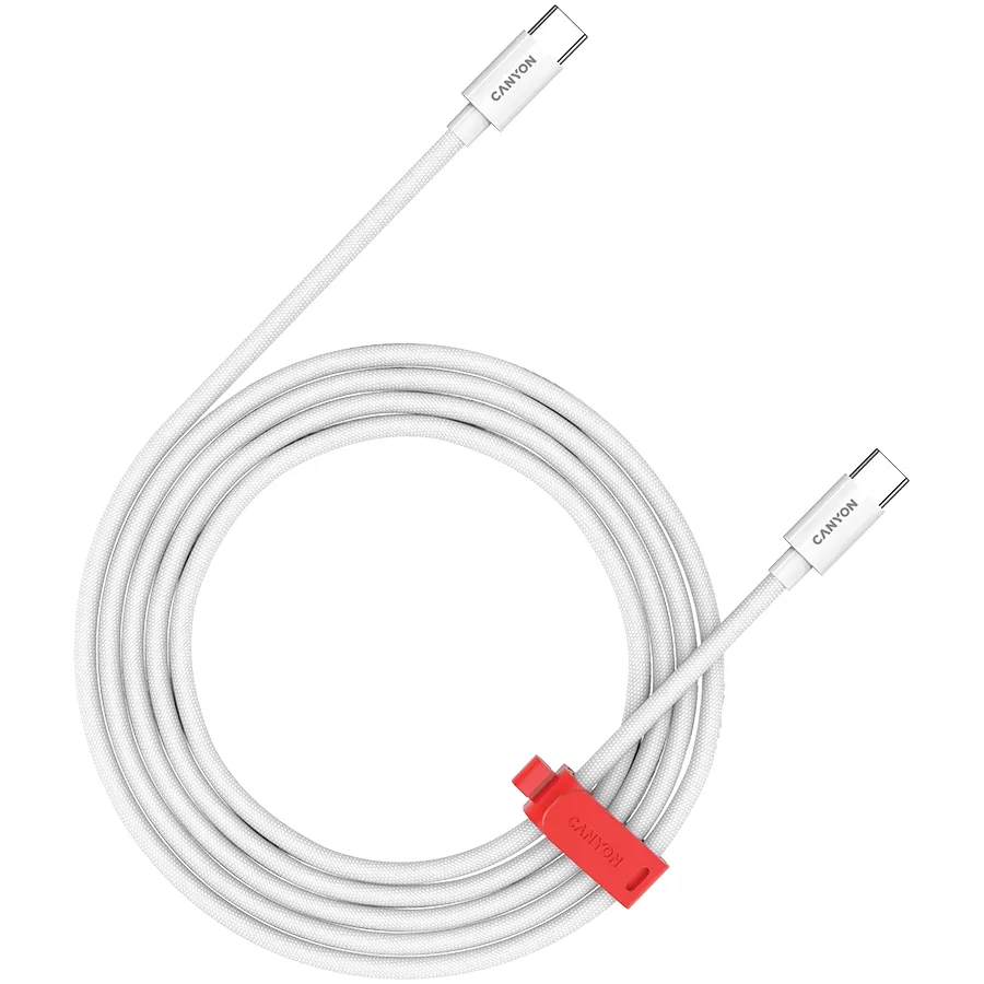 Canyon cable CC100AB C-C 100W Braided 2m White