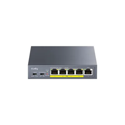 Switch Cudy GS105P, 5-Portni, PoE+, Gigabitni, 36W