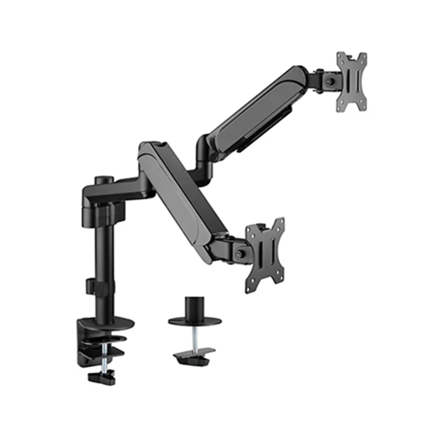 Gembird NOSAČ ZA DVA MONITORA MA-DA2P-01, montaža na stol, 17”-32”, up to 9 kg