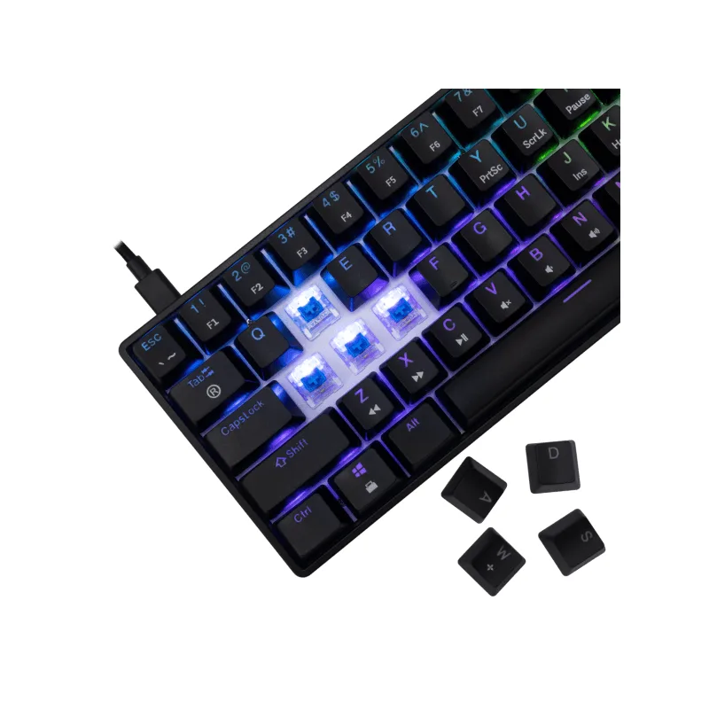 White Shark TASTATURA GK-004121 SHINOBI-2 Crna - Mehanicka / US - PLAVI.SW