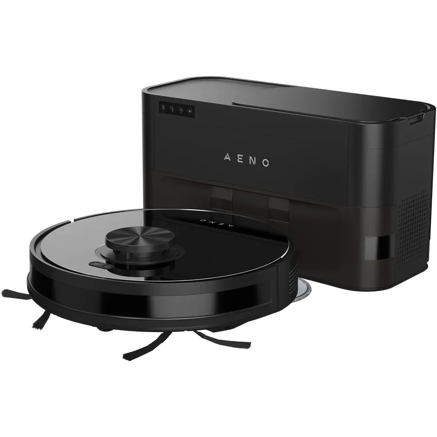 AENO Robot Cleaner w/Dust Collector, black, 2in1 and dust tank, 4000pa, 3200mAh battery