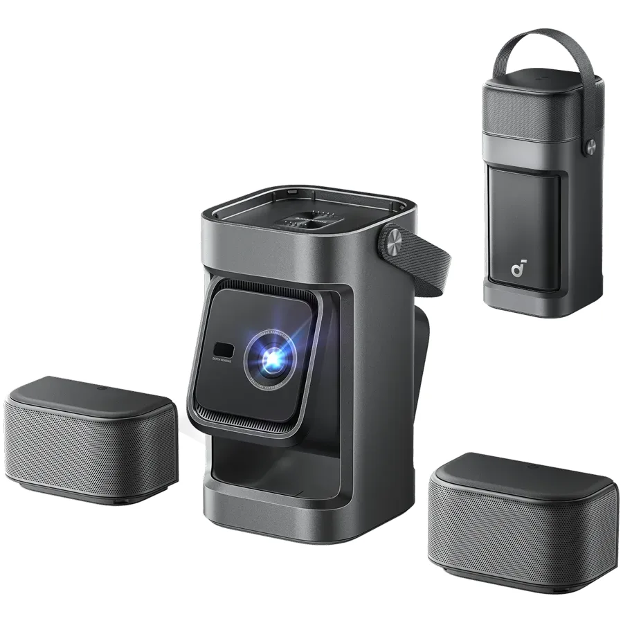 Anker Soundcore Nebula P1, 1080p Full HD, 650 ANSI Lumens, 20W Detachable Surround Speakers, Dolby Audio