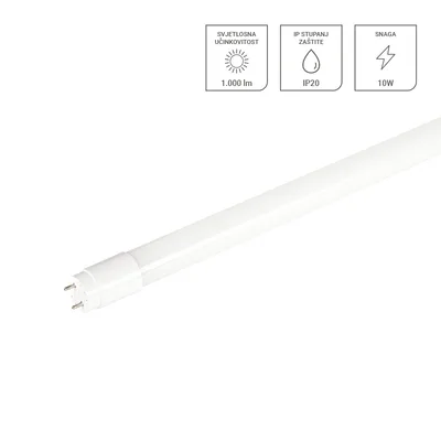 LED cijev Green Tech 60cm, 10W, 6000K, sa starterom