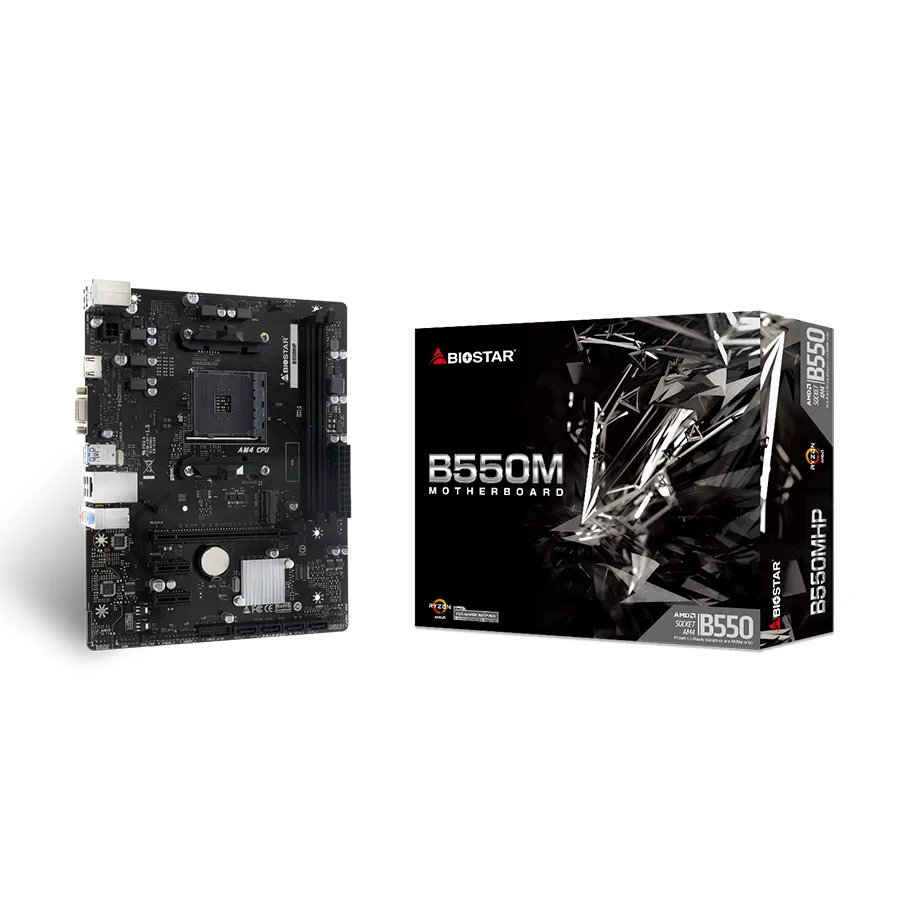 MB BIOSTAR B550MHP, mATX, Soc AM4, DDR4, M.2, GbE LAN, HDMI, VGA