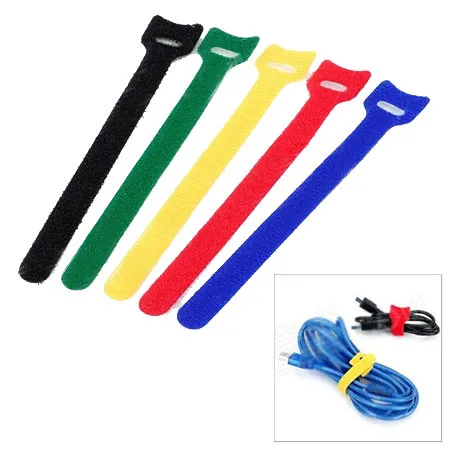 Gembird Velcro samoljepljive vezice za uređeivanje kablova računara VT-210x12, 210 mm crna, 1 kom