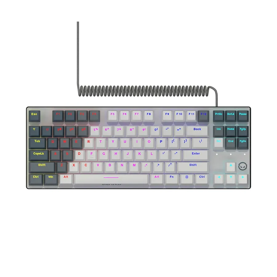 Lorgar Azar 514TKL, Wired RGB mechanical gaming keyboard, white, EN layout