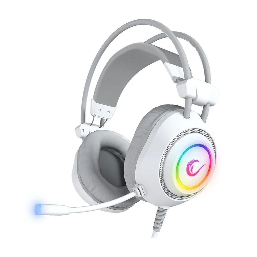 Rampage Slušalice sa mikrofonom gaming RM-K19 RAGING PLUS White USB 7.1 Surround RGB LED Gaming Headset with