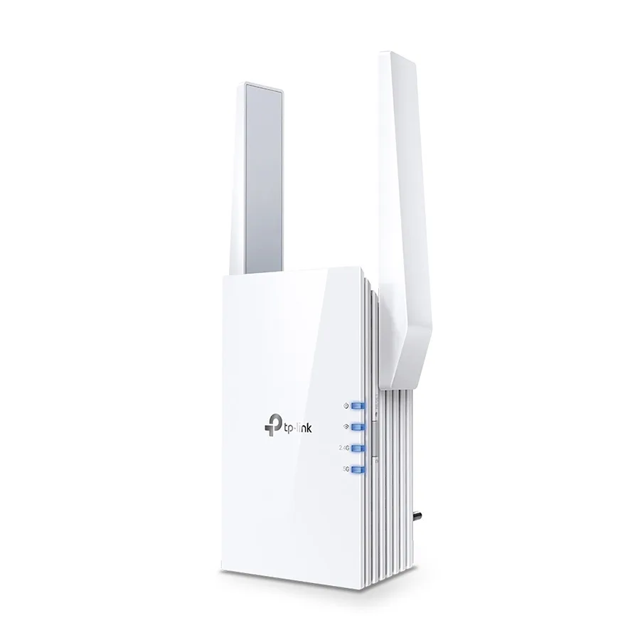 TP Link AX1500 RE505X Wi-Fi 6 Range Extender, 300 Mbps at 2.4GHz, 1200 Mbps at 5GHz, IEEE 802.11a/n/ac/ax 5GHz