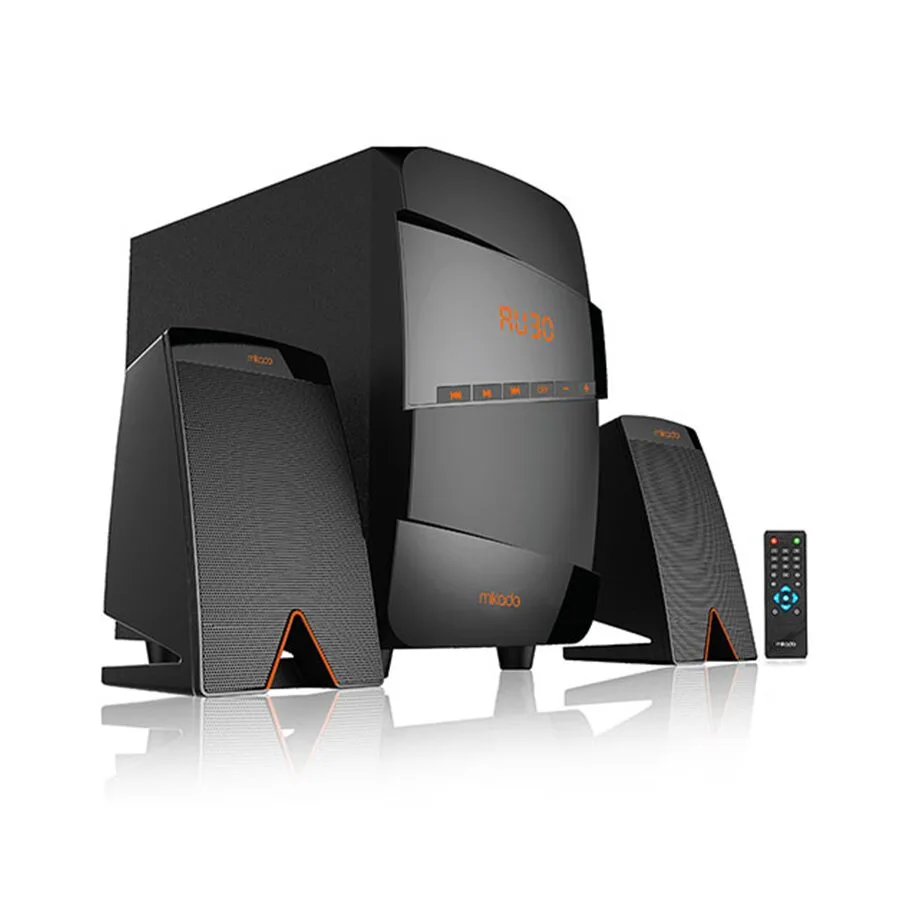 Zvučnici 2.1 gaming Mikado MD-671BT 2 + 1 40W RMS Black Usb + SD + Fm SupportedMultimedia Bluetooth Speaker