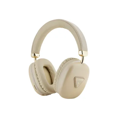 Slušalice Guess wireless, zlatne