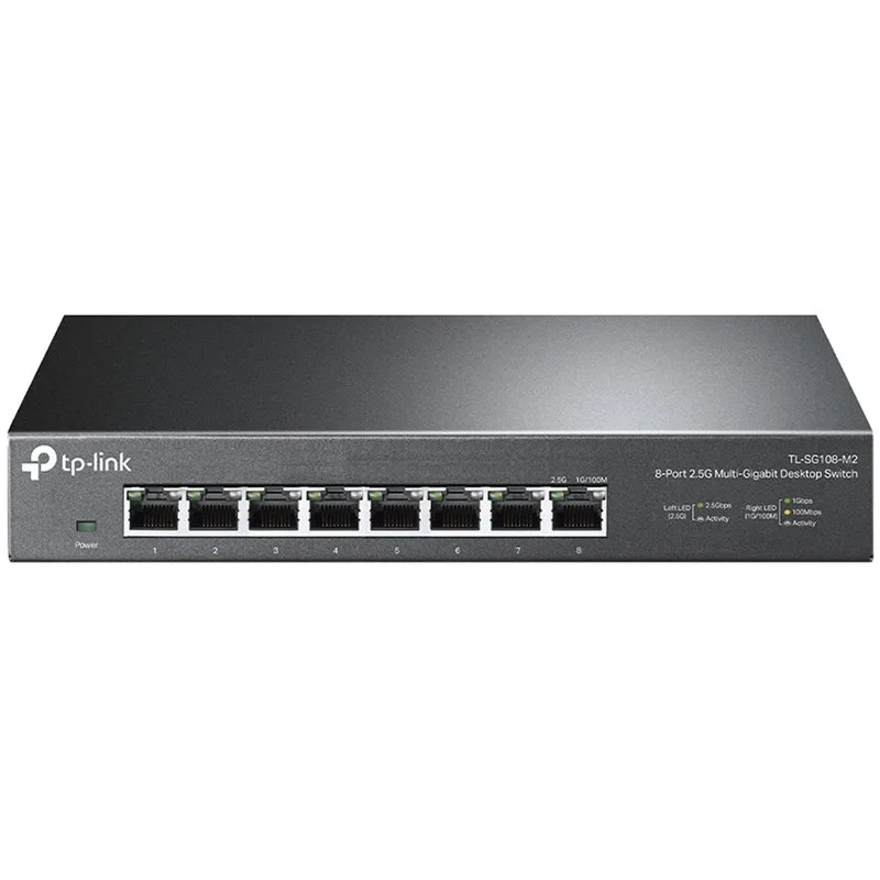 TP-Link 8-port Desktop 2.5G Unmanaged switch, 8 100/1G/2.5G RJ-45 ports, Fanless design
