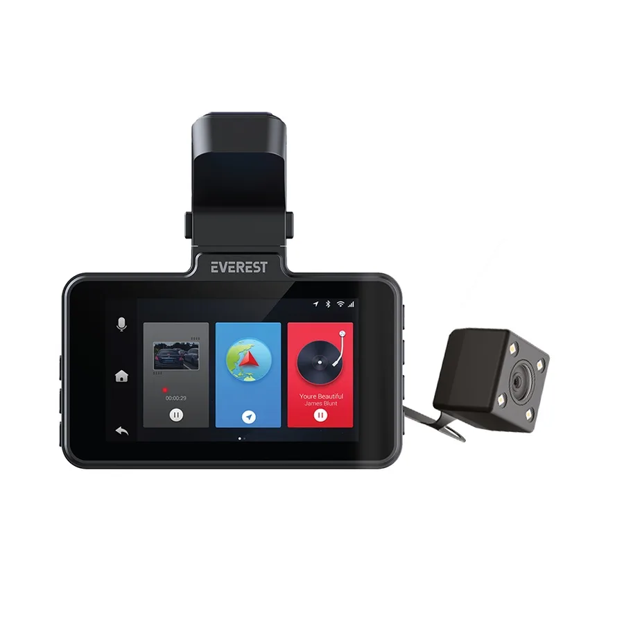 Auto kamera Everest CAR15 3.0" IPS Screen 1080P 720P 120°Wide Angle G-Sensor Wifi 64GB TF Card Vehicle Front