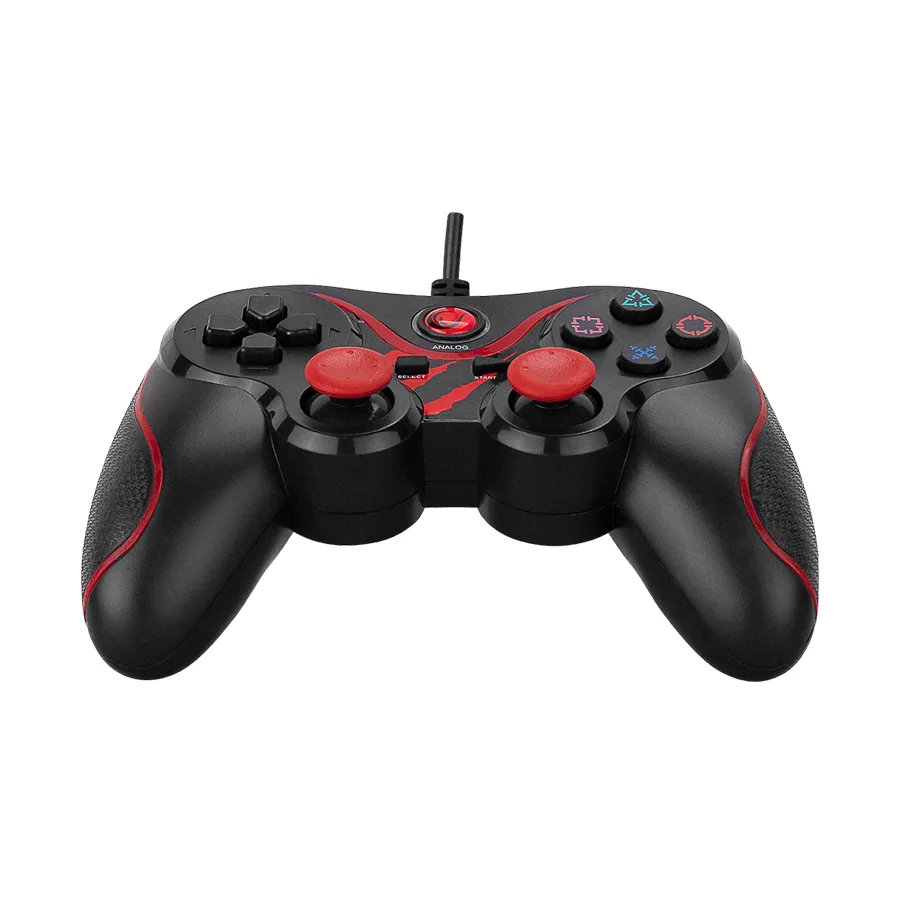 Game Pad gaming RAMPAGE Nebulix PS3/PC Red USB 1.8m Joypad, 40715