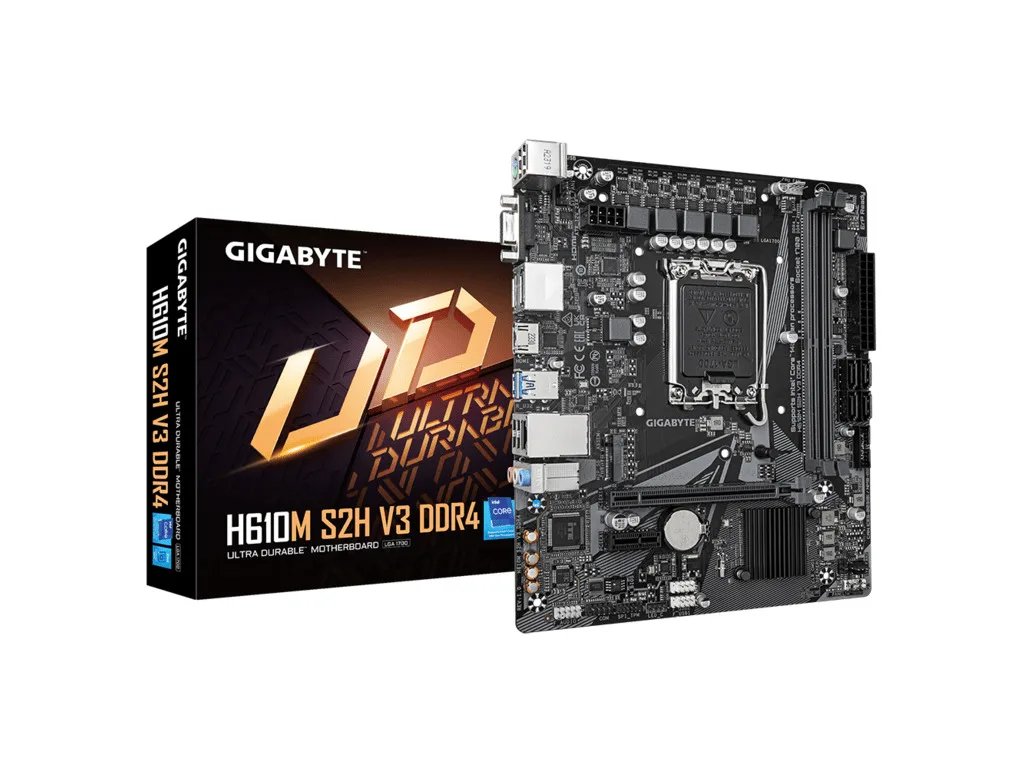 Gigabyte H610M S2H V3 DDR4LGA1700, 2xDDR4, M.2, 4xSATA6xUSB, HDMI, 2xDP, VGA