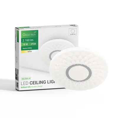 LED plafonjera Green Tech 18W, 4000K, fi 33cm