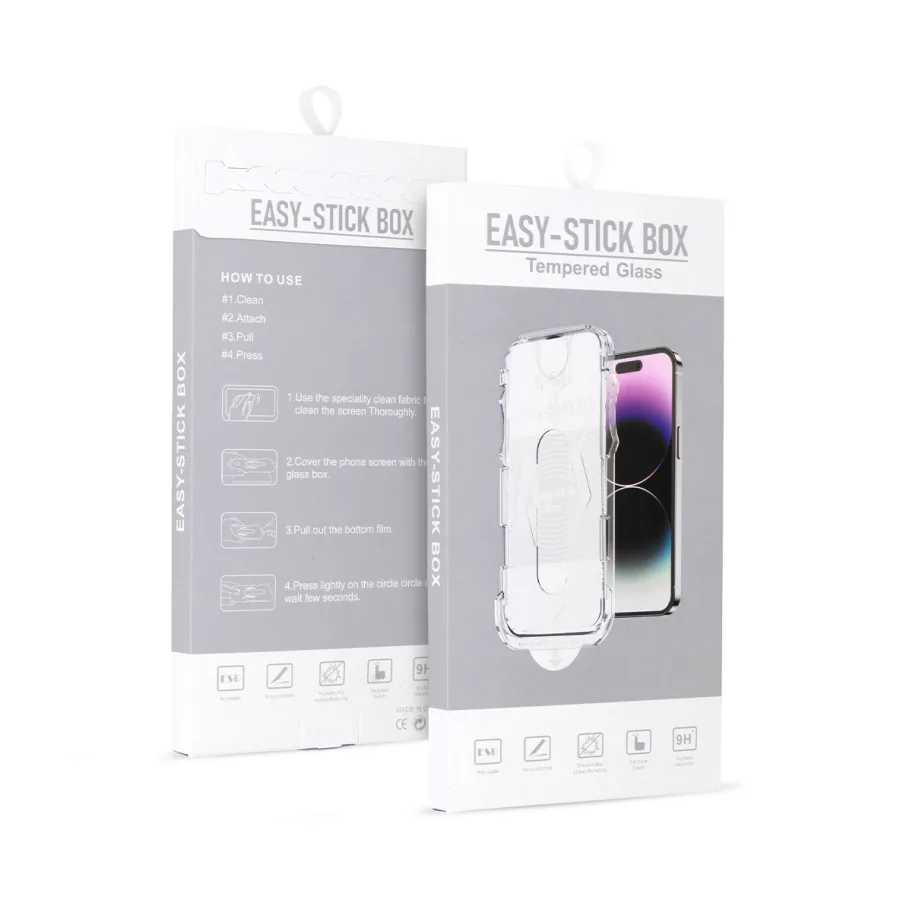 Apple EASY-STICK KUTIJA S PUNIM LJEPILOM OD KALJENOG STAKLA ZA IPHONE 13 PRO MAX/14 PLUS BLACK