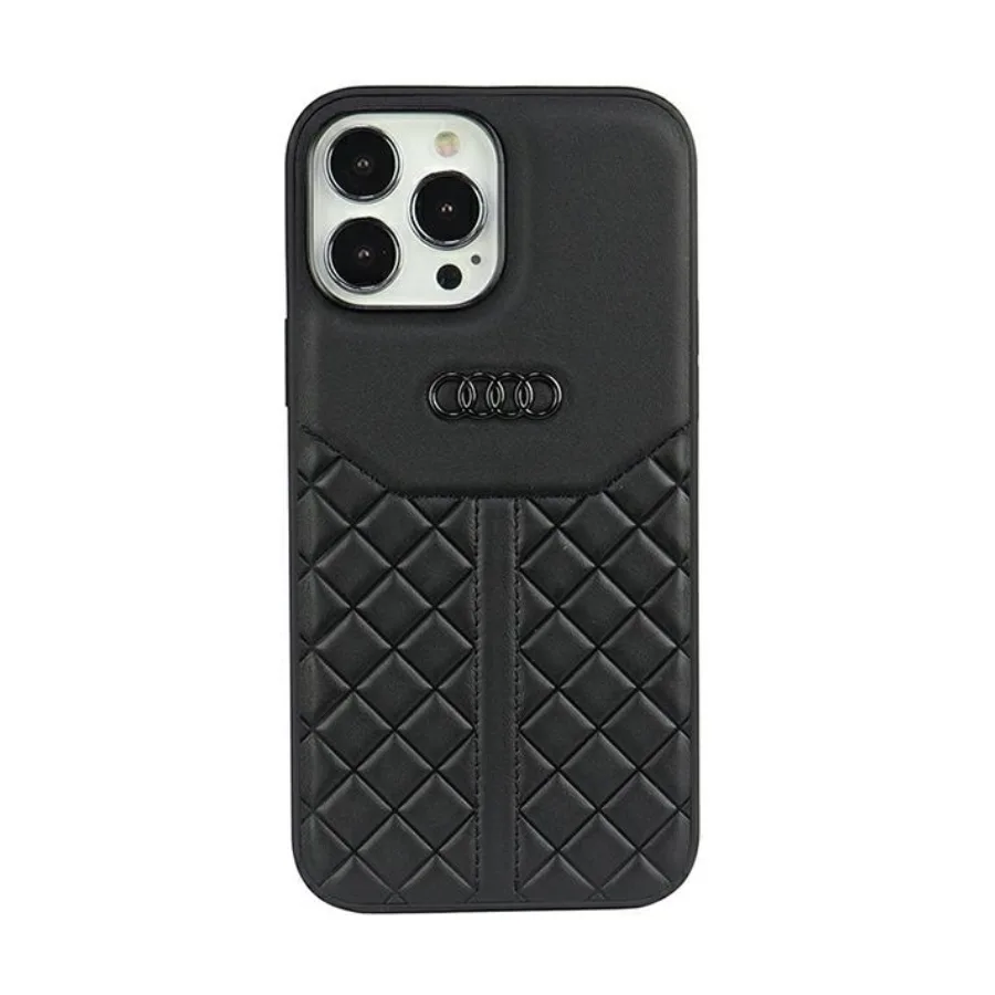 Apple ORIGINALNA TORBICA AUDI HARDCASE PRAVA KOŽA AU-TPUPCIP13P-Q8/D1-BK ZA IPHONE 13/ 13 PRO CRNA