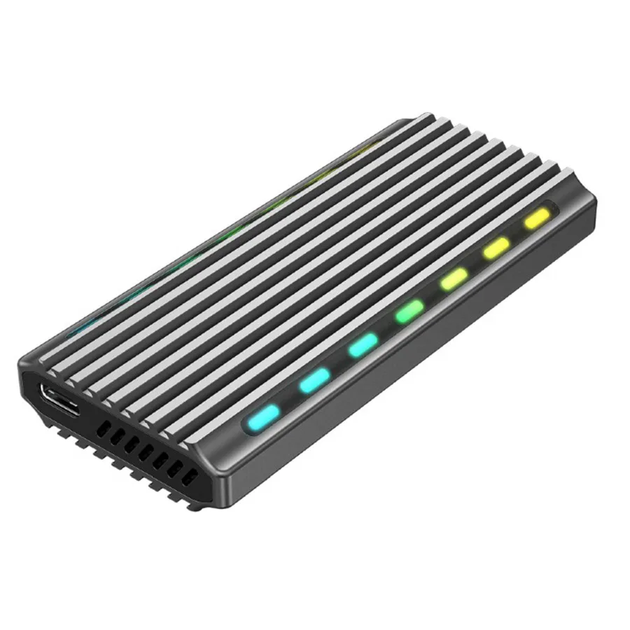 Gembird Kućište za externi M.2 SSD USB 3.1 enclosure for M.2 NVMe drives, backlighted, aluminum, EE2280-U3C-03