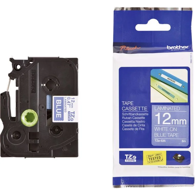 Brother POT PAP BRO TRAKA TZE535 12 mm bijelo na plavo