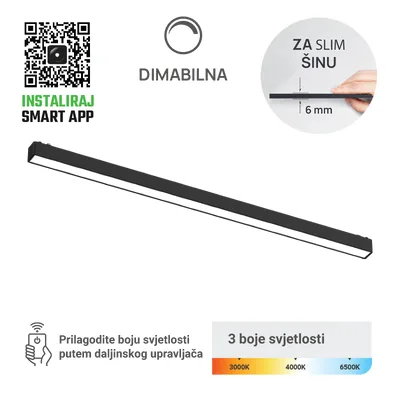 Green TECH LED magnetna svjetiljka 24W, 3CCT, LED Osram, Dim./ Smart Lamp APP