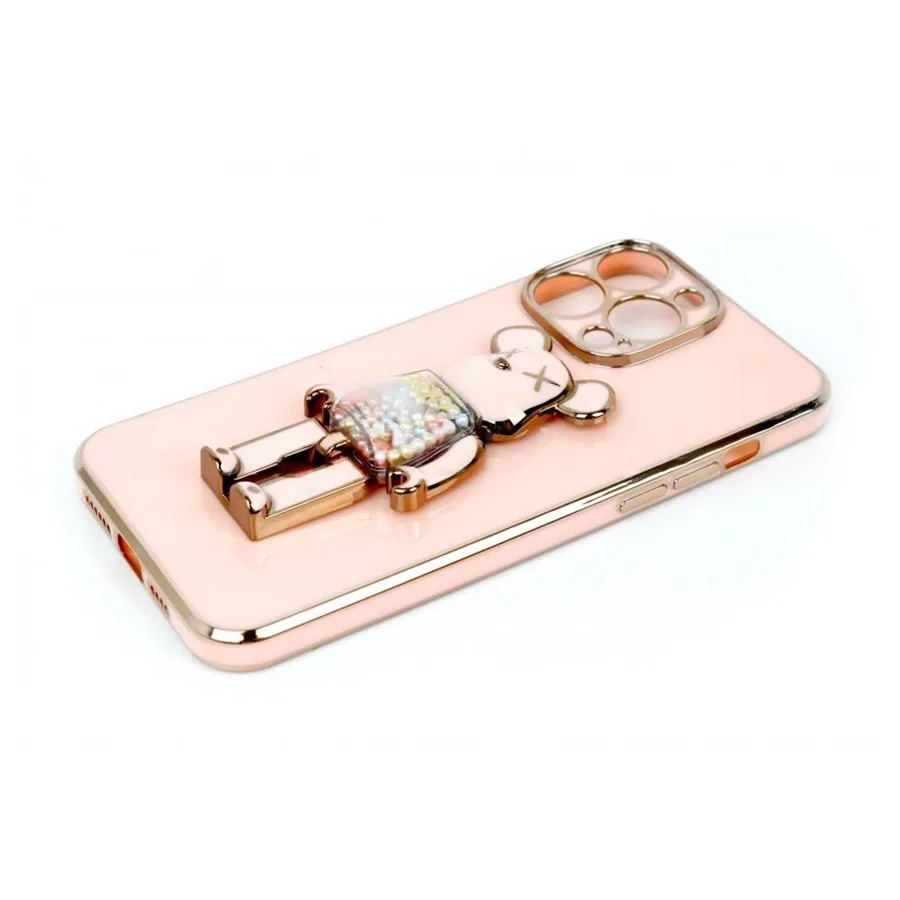 Apple ZAŠTITNA MASKA TPU FRONDY BEAR IPHON 14 PRO MAX ROSE-GOLD