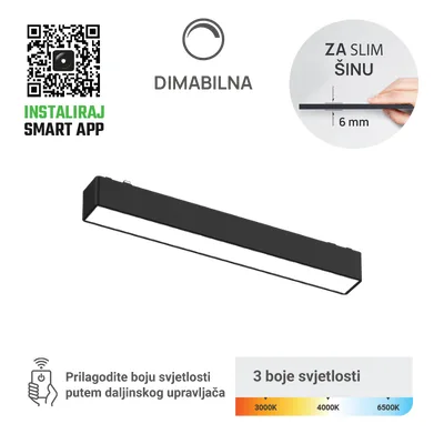 Green TECH LED magnetna svjetiljka 12W, 3CCT, LED Osram, Dim./ Smart Lamp APP