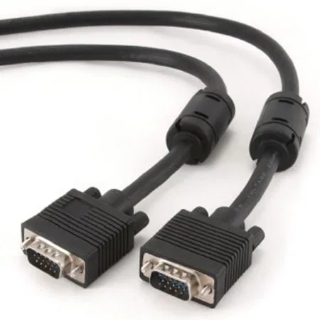 Gembird SVGA kabl, 15M-15M dual-shielded + 2xFer 15m crni, CC-PPVGA-15M-B