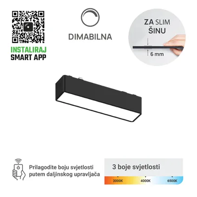 Green TECH LED magnetna svjetiljka 6W, 3CCT, LED Osram, Dim./ Smart Lamp APP