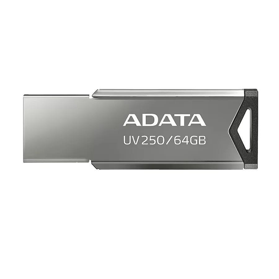 USB Memory stick Adata 64GB UV250 2.0 Silver Metal Style AUV250-64G-RBK
