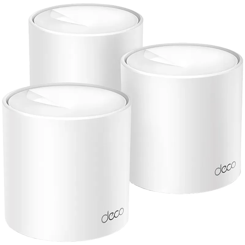 TP-Link Deco X10 (3-pack) AX1500 Whole Home Mesh Wi-Fi 6 System, 300 Mbps at 2.4 GHz + 1201 Mbps at 5 GHz