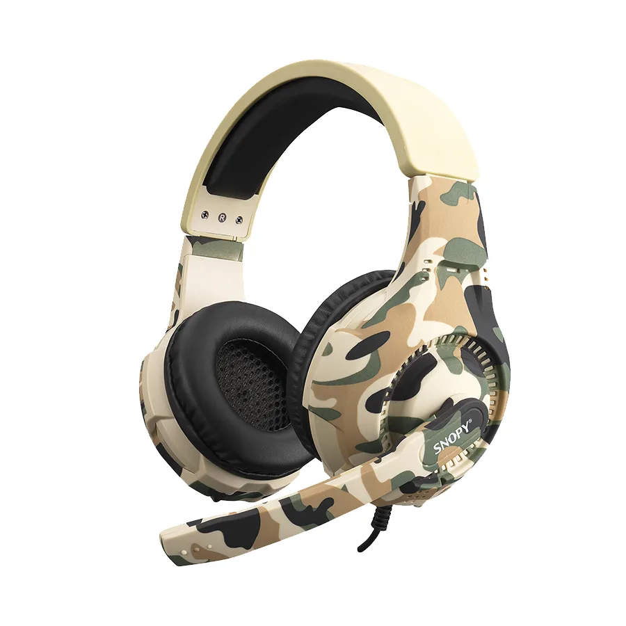 Snopy Slušalice sa mikrofonom gaming SN-8800 GAMETIME Camouflage Pattern PC 3,5M PS4-XBOX-Mobile Gaming