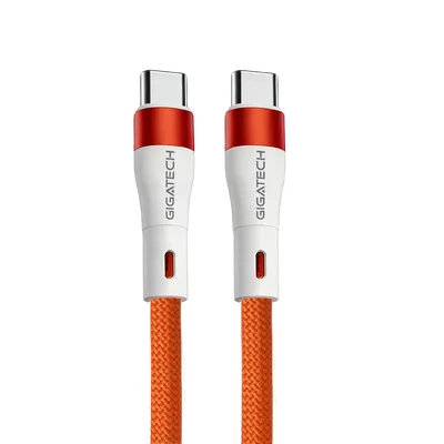 Gigatech C na C kabel 1m, PD 60W, narančasti, magnetni
